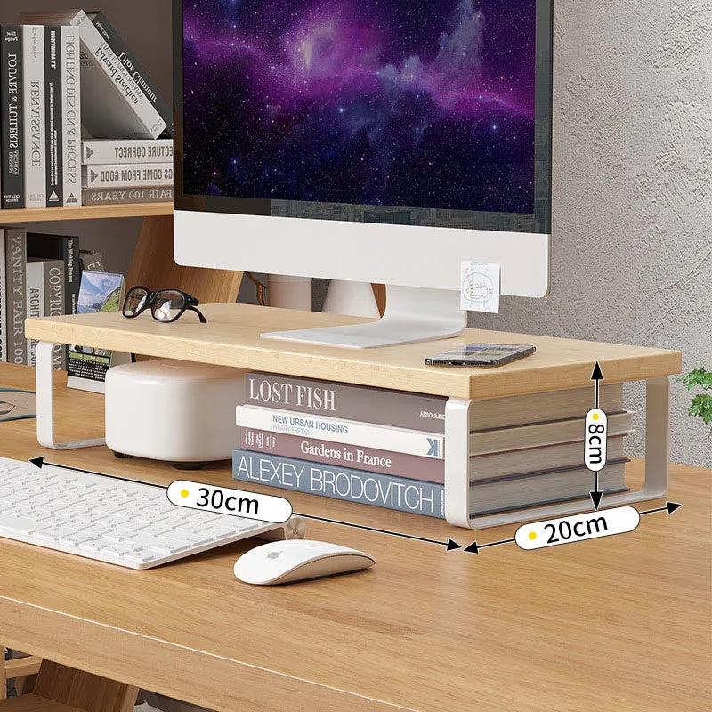 Elevated Laptop Desk Stand with Storage Pad