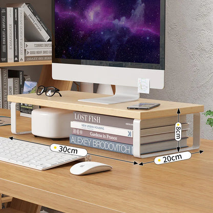 Elevated Laptop Desk Stand with Storage Pad