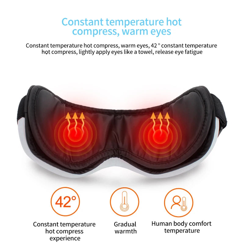 6D Smart Eye Massager with Heat Therapy