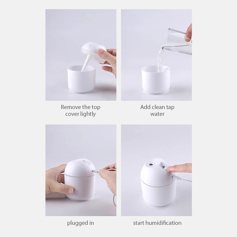 250ML Mini Aroma Oil Diffuser & Humidifier