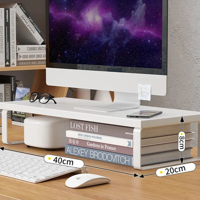 Elevated Laptop Desk Stand with Storage Pad