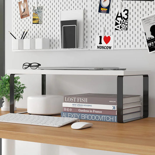 Elevated Laptop Desk Stand with Storage Pad