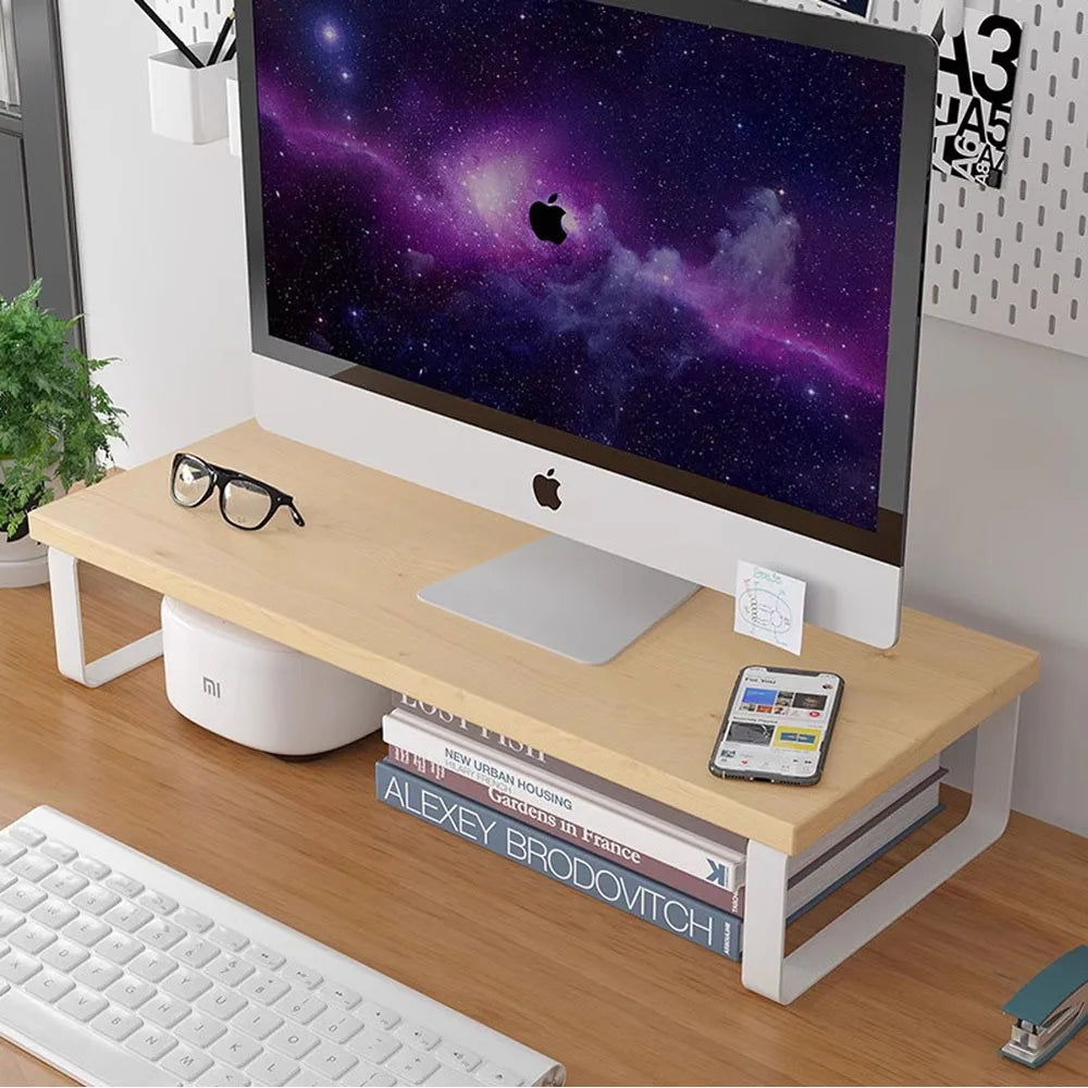 Elevated Laptop Desk Stand with Storage Pad